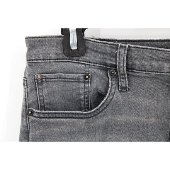 EDWIN ELIN CROP STRAIGHT JEANS Women's Size 29 KNIGHT RYDER GREY WASH - Picture 3 of 8